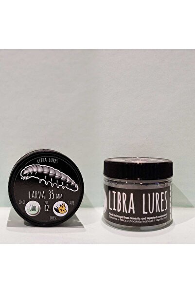 Libra Lures LİBRA LURES LARVA CHEESE PEYNİR AROMALI COLOR 000 GLOW UV GREEN A...