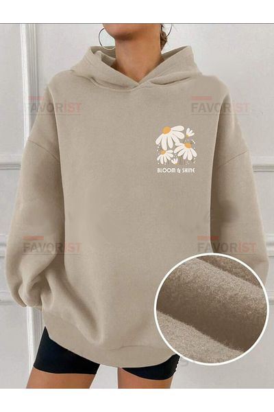 FAVORİST Φούτερ με κουκούλα Oversize (BLOOM SHINE).