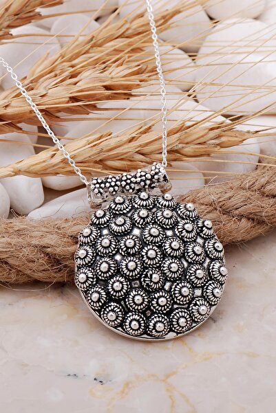 Sümer Telkari Bereket Modeli Telkari Elişi Gümüş Kolye 7700