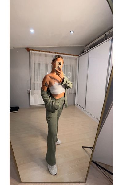 NESLİHAN KOCA BOUTİQUE Shirt and Pants Set for Daily Use