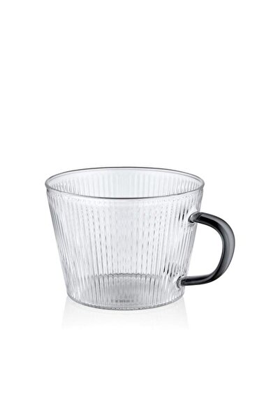 The Mia Striped Borosilicat Glass Single Cup 140ml