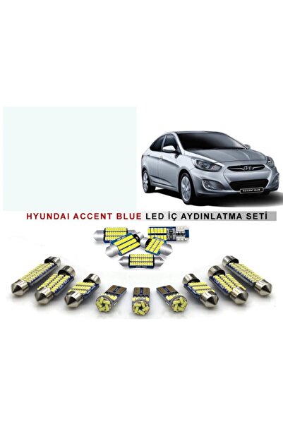 Auto Ampulance Hyundai Accent Blue Led Iç Aydınlatma Ampul Seti Parlak Beyaz
