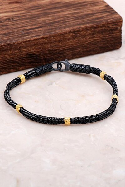 Sümer Telkari Kazaziye Işlemeli Tasarım Gümüş Bileklik 3237