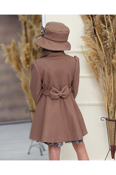 Uğurböceği Kemeri Taş Detaylı Kaban Leopar Zebra Desen Elbise 4'lü Kız Çocuk Takım