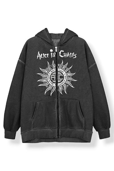 Carpe Washed Alice In Chains Cardigan