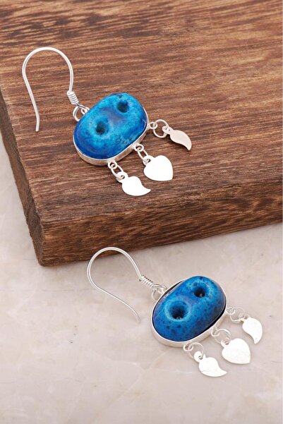 Sümer Telkari Süryani Nazar Boncuğu Gümüş Küpe 1038