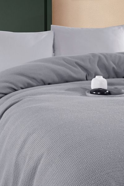 Formeya Buntes Wafer-Muster, doppelte Piqué-Tagesdecke, Hotel-Piqué, 200 x 230 cm