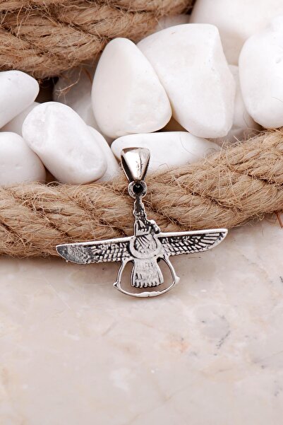 Sümer Telkari Ahura Mazda Gümüş Kolye Ucu 7594