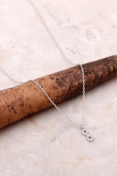 Sümer Telkari Rose Gümüş Mini Sonsuzluk Kolye 6998