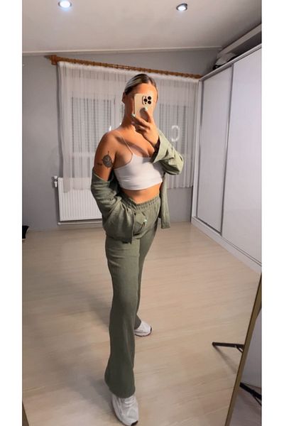 NESLİHAN KOCA BOUTİQUE Shirt and Pants Set for Daily Use
