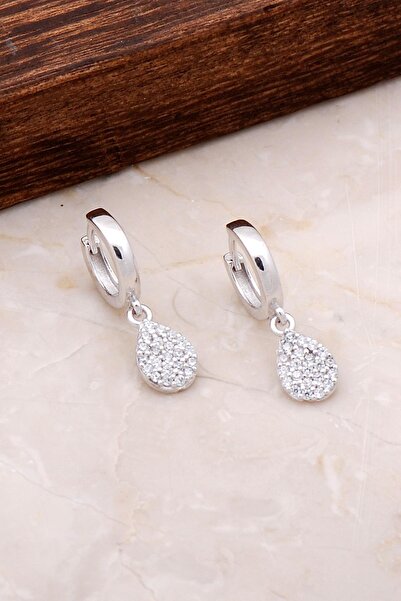 Sümer Telkari Damla Sallantılı Gümüş Halka Küpe 4922