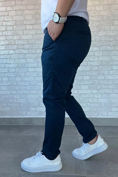 MİSHAR İTALİA Navy Blue Men's Pocket Trousers
