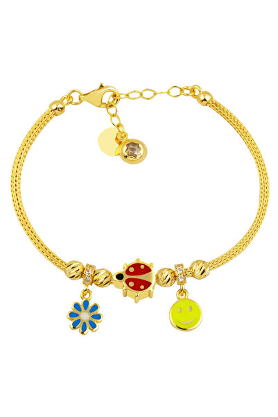 Bilezikci Charmlı Altın Çocuk Bilekliği