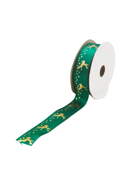 Yusuf Dirik YD Party Supplies شريط ساتان مطبوع بطبعة رأس السنة بطول 3 متر وعر...