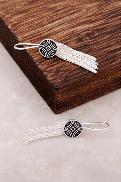 Sümer Telkari Midyat Hasırı Elişi Gümüş Tasarım Küpe 2623