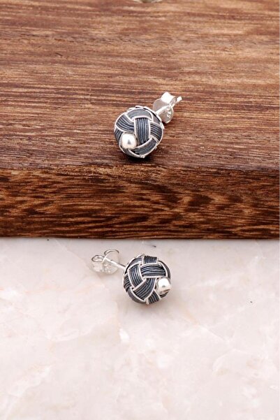 Sümer Telkari Kazaziye El Sarması Mini Gümüş Küpe 492