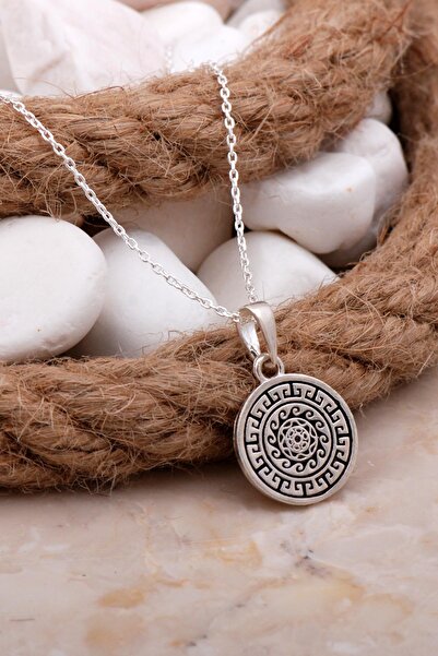 Sümer Telkari Anadolu Motifli Tasarım Gümüş Kolye 7794