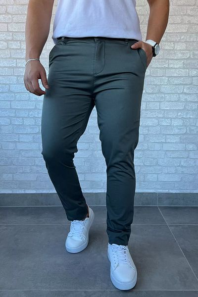 MİSHAR İTALİA Light Khaki Men's Pocket Trousers