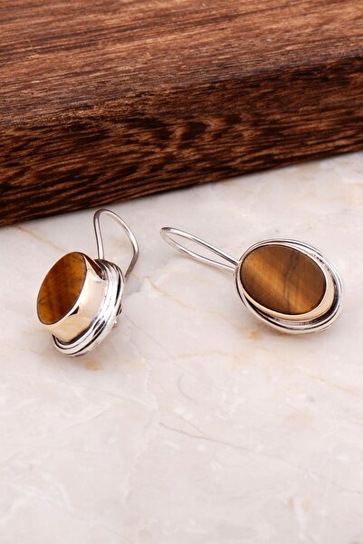 Sümer Telkari Kaplangözü El Yapımı Tasarım Gümüş Küpe 4887