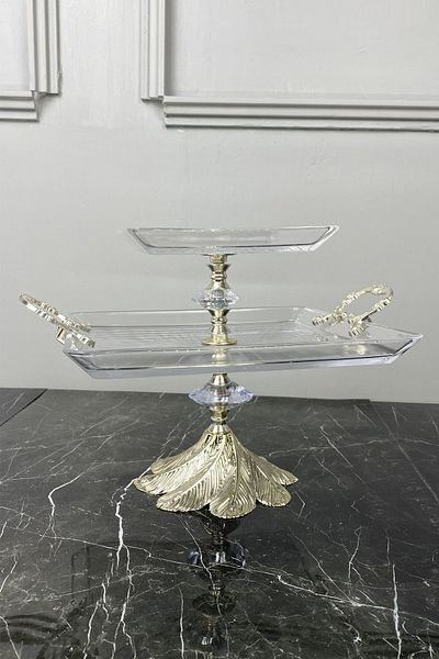 MAY HOME طبق تقديم كوكيز زجاجي من الجيل الجديد
