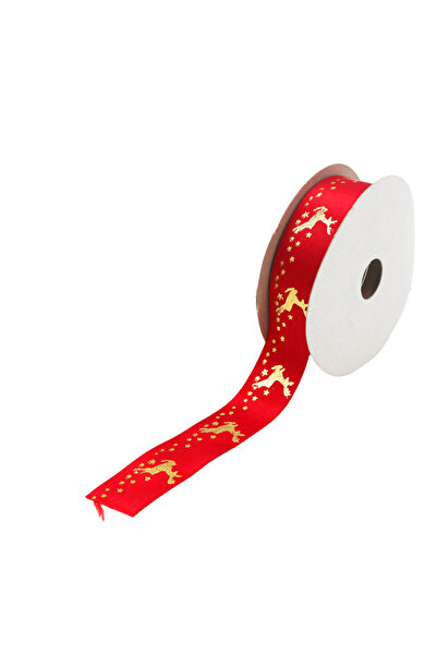 Yusuf Dirik YD Party Supplies شريط ساتان مطبوع بطبعة رأس السنة بطول 3 متر وعر...