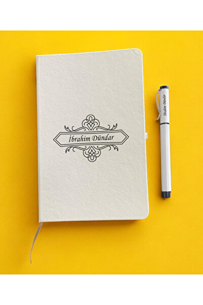 Hediyelen Yılbaşı Hediyesi İsme Özel Defter ve Kalem Set