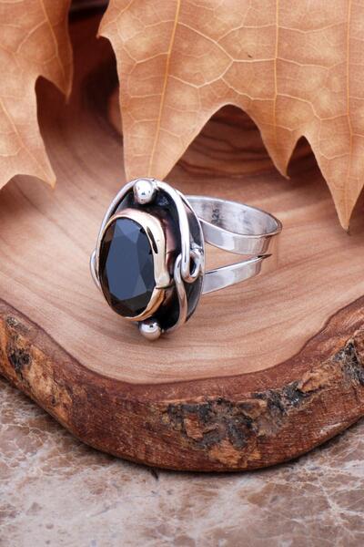 Sümer Telkari Onix Taşlı Elişi Tasarım Gümüş Yüzük 2979