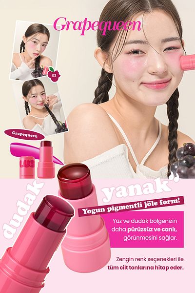 ELENSILIA Plush Jelly - Cheek and Lip Coloring Gel Tint, Plush Blush and Lip Set