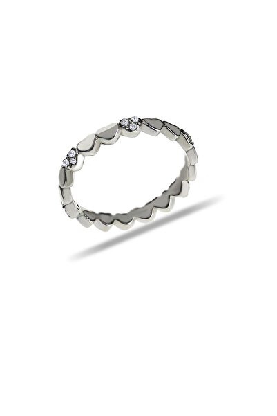 Sümer Telkari Kalpli Tamtur Tasarım Rodyumlu Gümüş Yüzük 3157