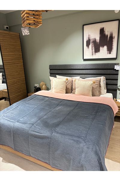 Sesli Bohemhouse Double-Sided Cotton Blanket - Soft and Thick, 200X220Cm, 2000Gr
