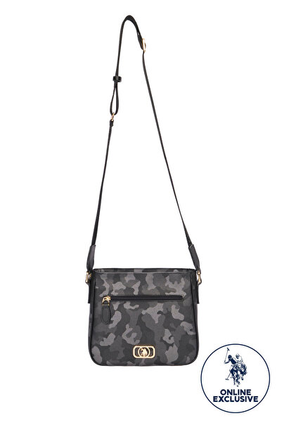 U.S. Polo Assn. Μαύρη Γυναικεία Τσάντα Ταχυδρόμου Us8608 Αποκλειστικά Online