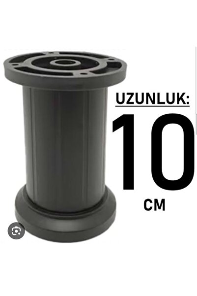 MC2 PLASTİK 10 CM SİYAH MOBİLYA  AYAĞI (PAKET İÇERİĞİ 10 AD )