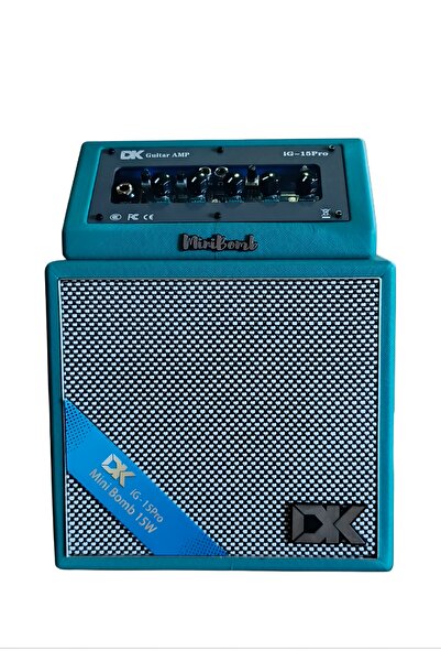 Bircanmüzik MiniBomb 15Wat Bluetoothlu Saz ve Gitar Amfisi(Turkuaz)