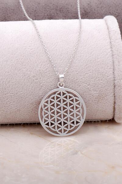 Sümer Telkari Yaşam Çiçeği Gümüş Tasarım Kolye 6847