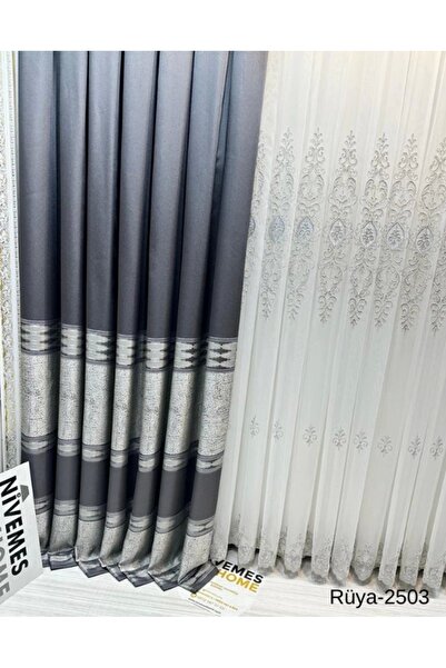 NİVEMESHOME Nivemeshome Dream Ft 671477   Antracit V-2503 1/3 Închidere Corti...