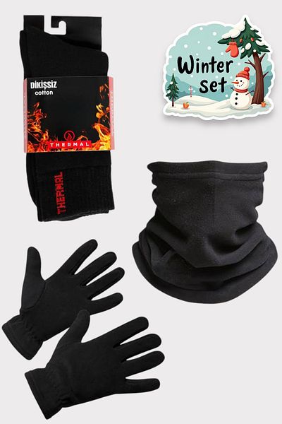 Tutku Ανδρικά Σετ κάλτσες με μπερέ λαιμόκοψη Thermal Fleece