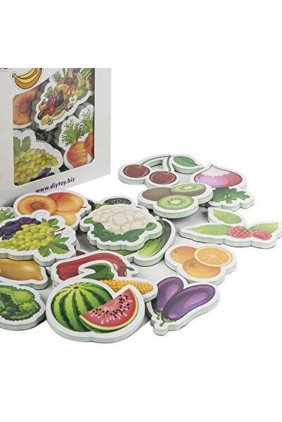 scntoys Manyetik Meyveler Ve Sebzeler Oyuncak Buzdolabına Yapışan Magnet Meyv...