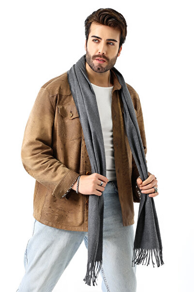 kdm kadim tekstil  Erkek Ekose Desenli Atkı