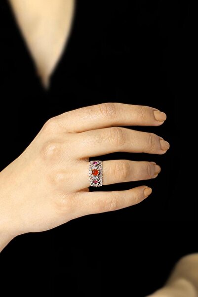 Sümer Telkari Telkari Işlemeli Gümüş Yüzük 2529