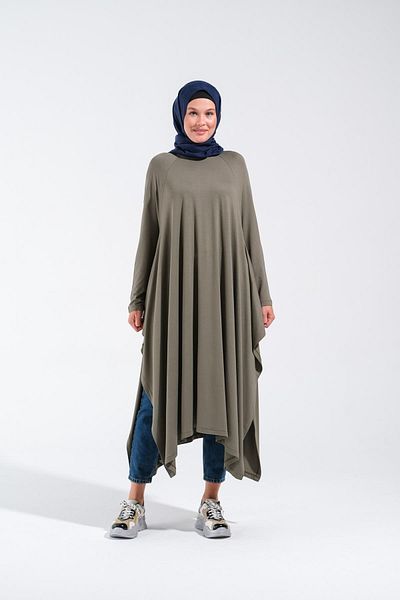 Plistre 1220_Asymmetrical Cut Hijab Tunik