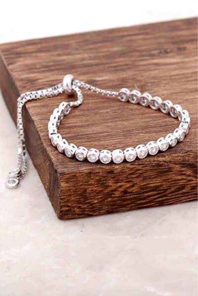 Sümer Telkari Su Yolu Rodyumlu Gümüş Bileklik 1510