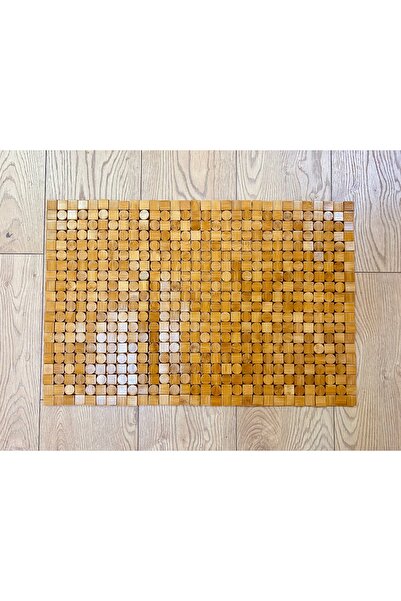 ELZEY HOME Αντιολισθητικό χαλάκι μπάνιου & πατάκι μπάνιου από μπαμπού 60x40 cm