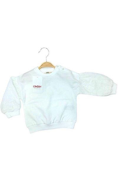 Çikoby Lace Sleeve Baby Girl Sweat