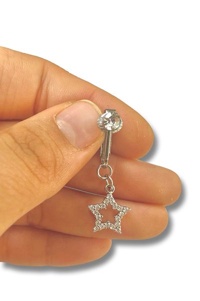 MAZEN Fake Compression Steel Belly Piercing Without Holes