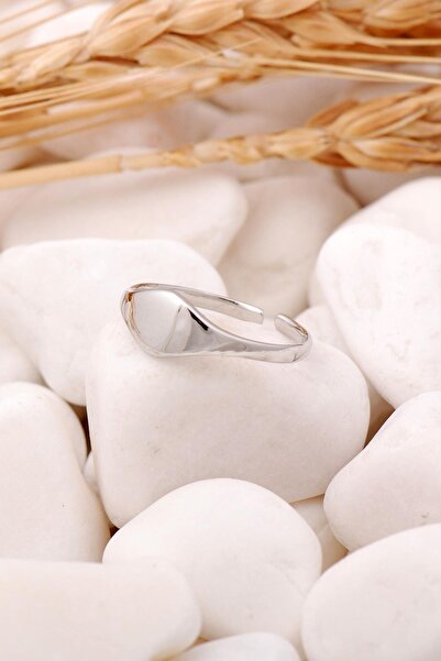 Sümer Telkari Tasarım Rodyumlu Gümüş Ince Yüzük 3454