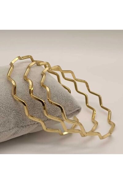 stainles steel AJDA BİLEZİK ÇELİK ZİKZAKLİ