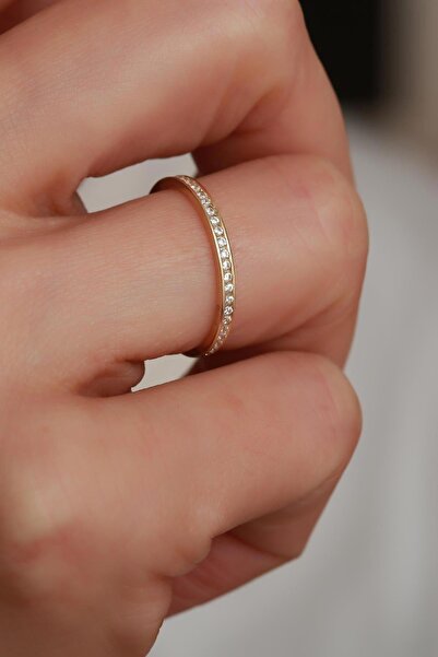 Bayar Gold 14 Ayar Altın İnce Tamtur Yüzük