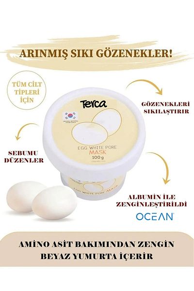 Terca Ocn Egg Wash Off Soft Scrub - Egg White Mask Pore Firming