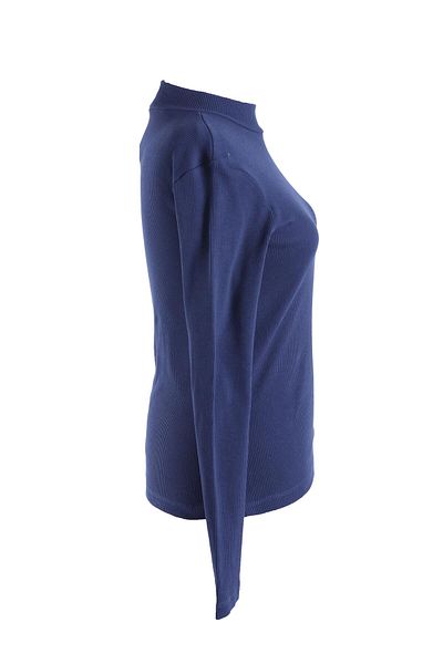 Signature Style 724102 _Treu cu mânecă lungă pentru femei, cu gât țesut, camisole, albastru bleumarin