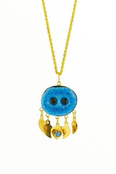 Bayar Gold Altın 5 Pullu Süryani Göz Halat Burgu Kolye
